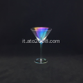Placcatura coppetta Martini colorata con bolla
